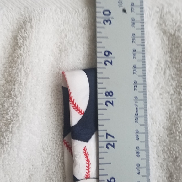 Dino Romaro Hand Made Baseball Themed Necktie / Suit Tie - Picture 10 of 11